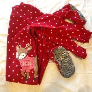 Girls Size 6 Footie Jammies